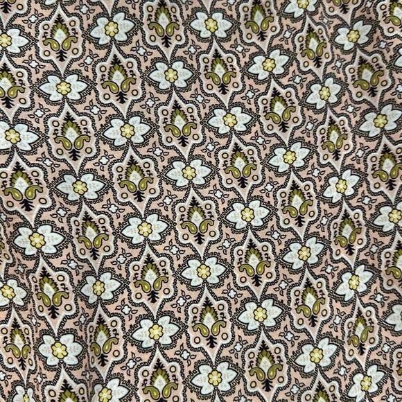 Theory 100% silk Mitrana Foulard print tan pull on pants small s - Picture 2 of 10